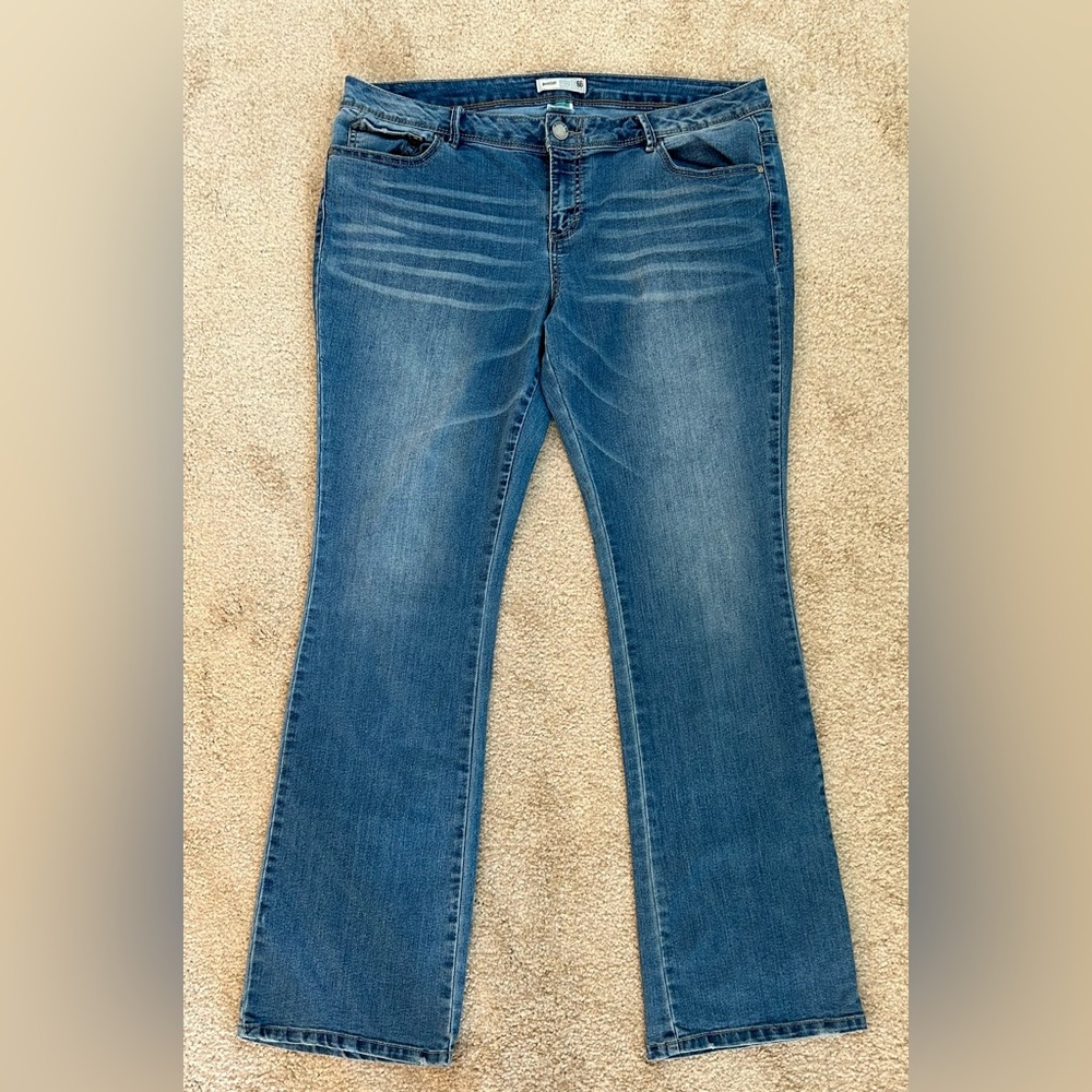 Route 66 Bootcut Jeans Size 16 Womens Medium Wash Blue